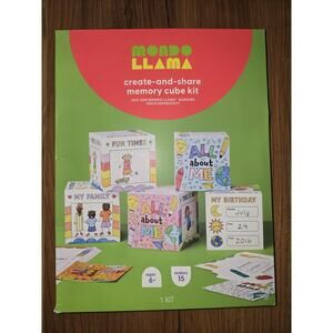 15ct Classroom Craft About Me Photo Cubes Coloring Kit, Mondo Llama s9